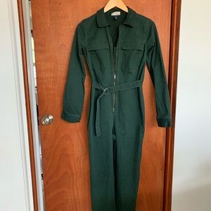Universal thread olive utility jumpsuit